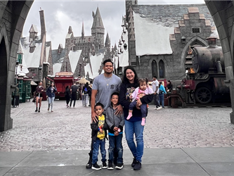Ballesteros Family at Wizarding World of Harry Potter